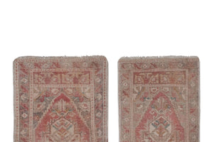 Vintage Oushak Yastik Rugs Set of 2 | 22'' x 41''