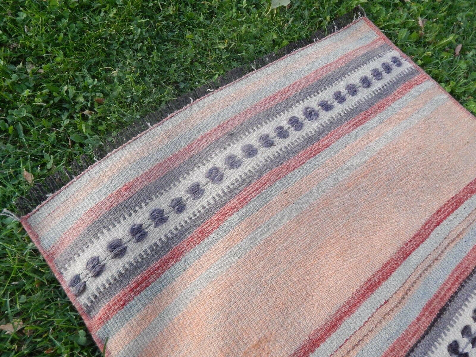 Vintage Turkish Kilim Runner 2'4'' x 8'4''