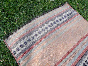 Vintage Turkish Kilim Runner 2'4'' x 8'4''