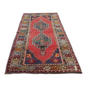 Vintage Turkish Rug 4'3'' x 7'6''