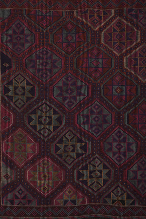 Vintage Turkish Kilim Rug 5'9'' x 8'3''
