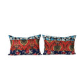 Uzbek Roller Printed Pillow Cover Set of 2 | 15'' x 22''