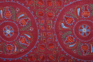 Silk Suzani Wall Hanging & Bedspread | 3'1'' x 6'2''