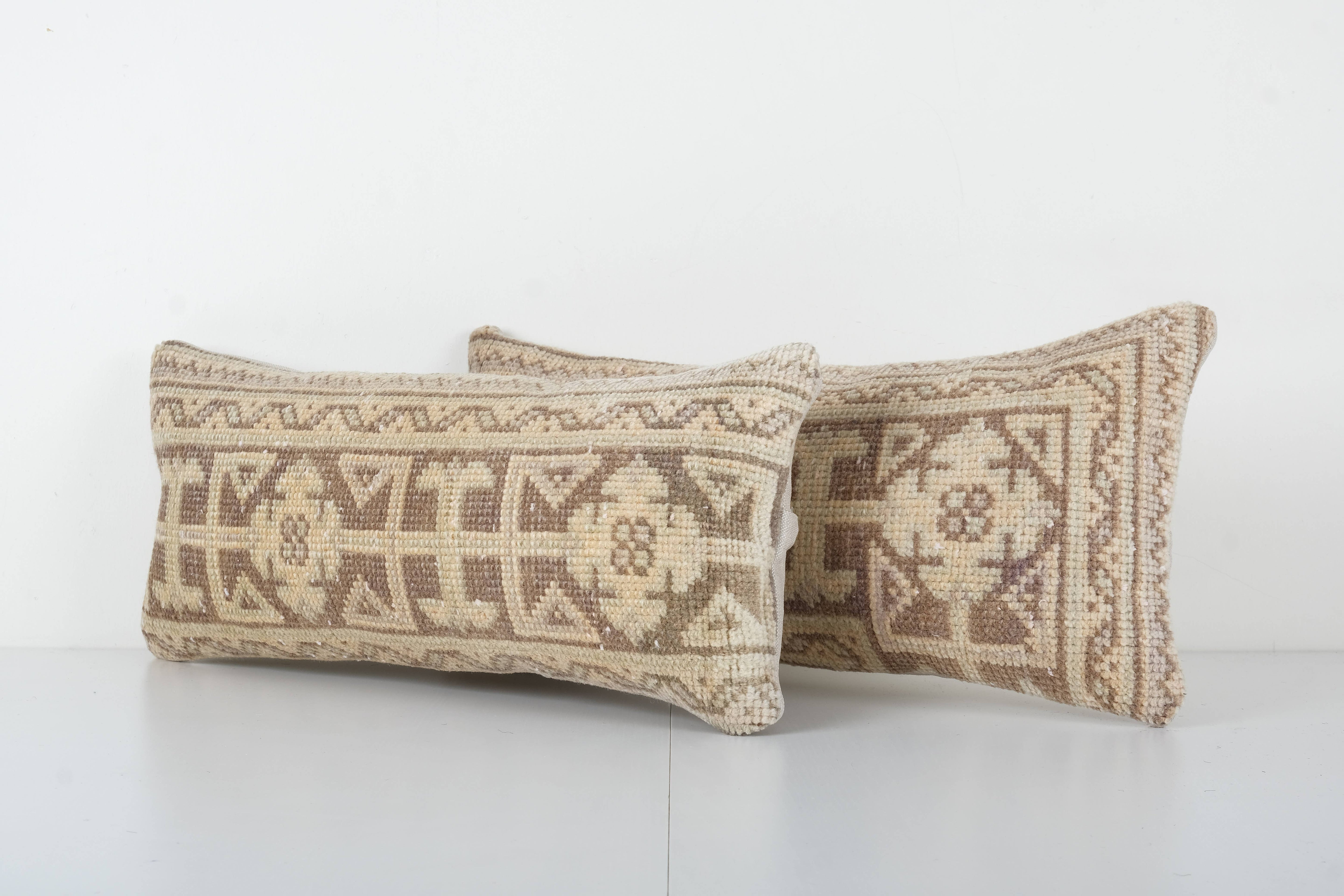 Rug Pillow Cover Set of 2 | 10'' x 22''
