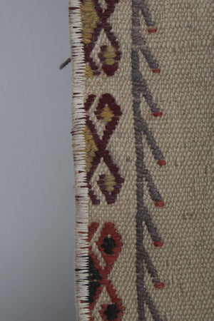 Vintage Turkish Kilim Runner 1'11'' x 13'8''