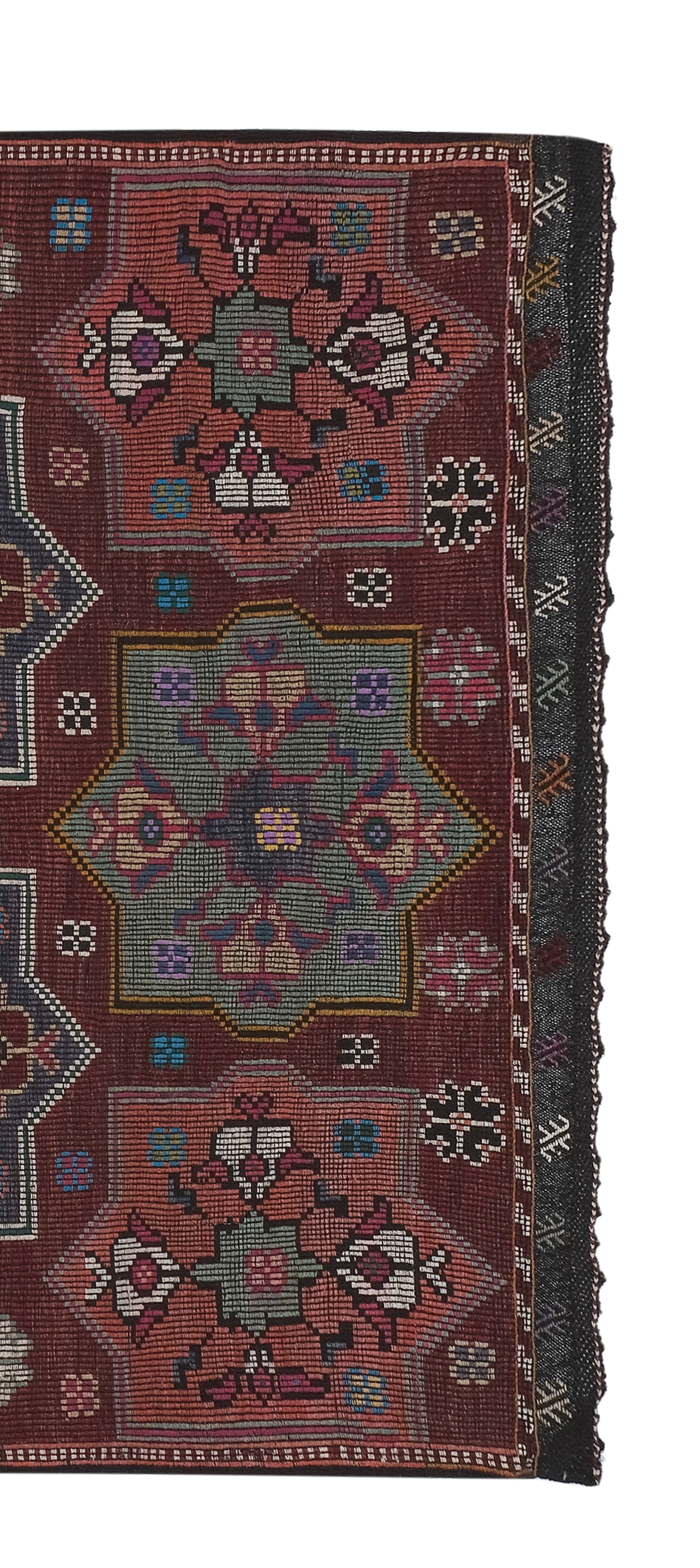 Vintage Turkish Kilim Rug 6'9'' x 9'6''
