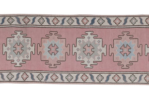 Vintage Turkish Runner Rug 2'6'' x 13'