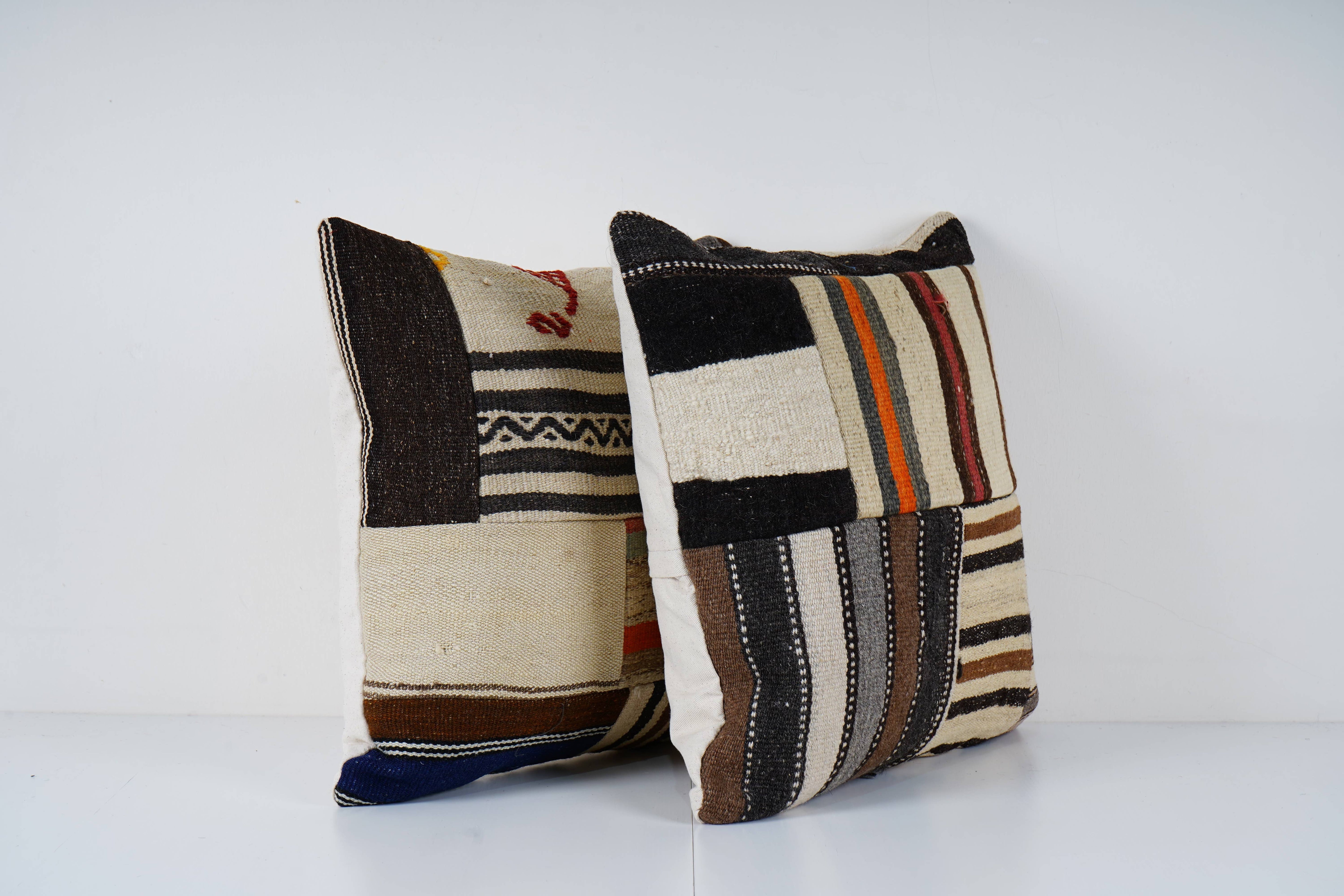 Kilim Patchwork Pillow Cover Set of 2 | 20'' x 20''
