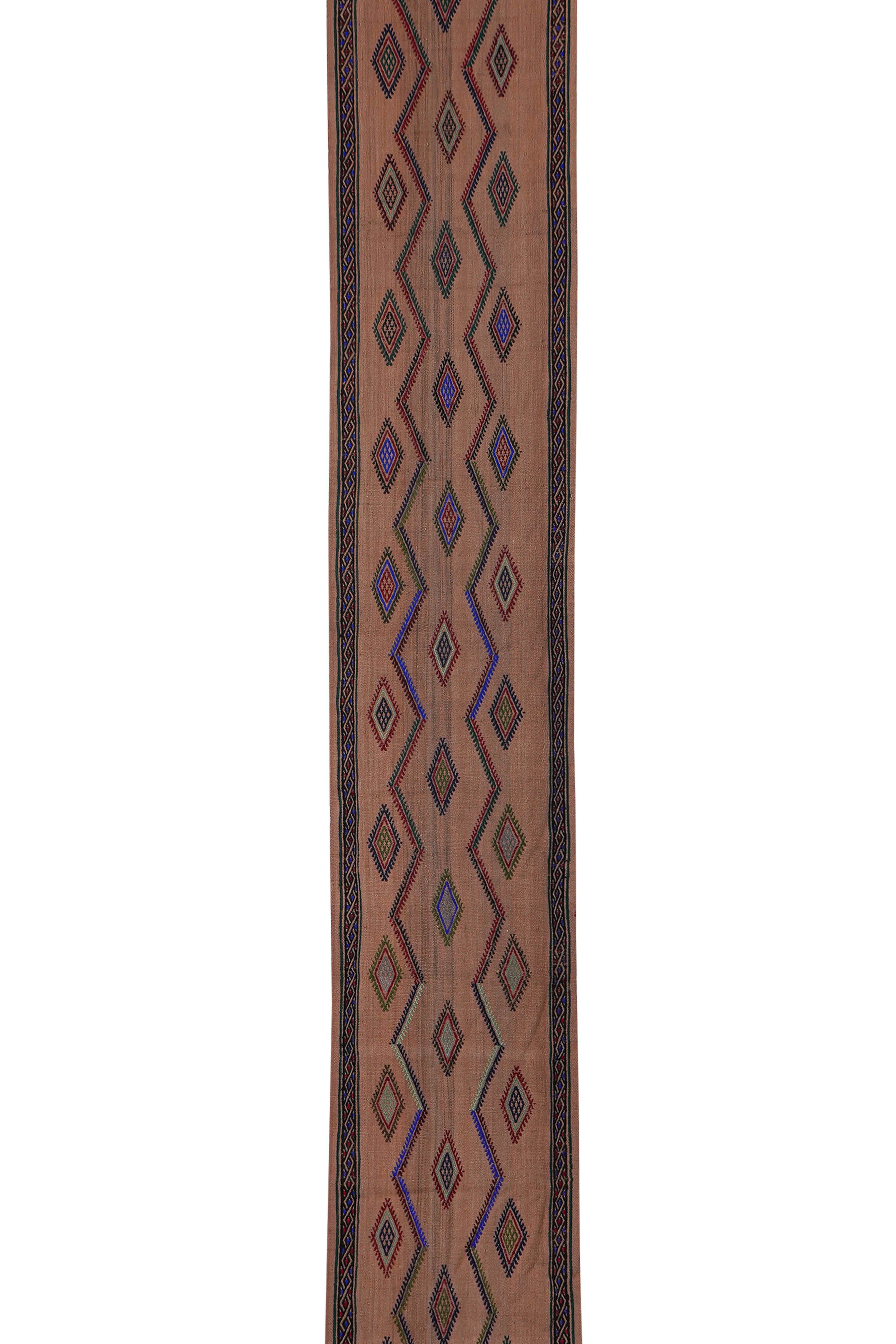 Vintage Turkish Jajim Runner 1'7'' x 12'6''