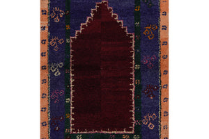 Vintage Turkish Shaggy Tulu Rug 40'' x 57''
