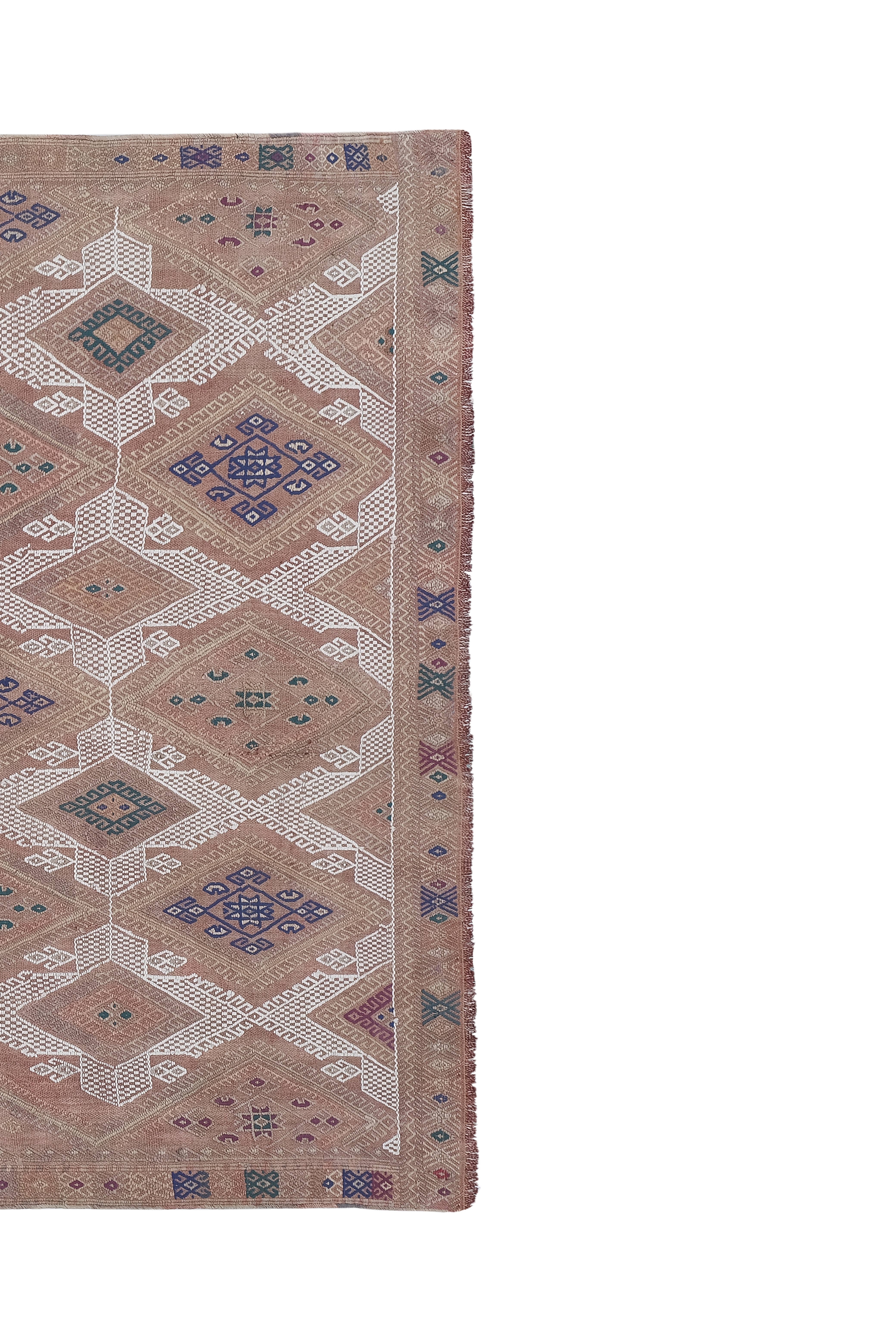 Vintage Turkish Kilim Rug 4'10'' x 6'8''