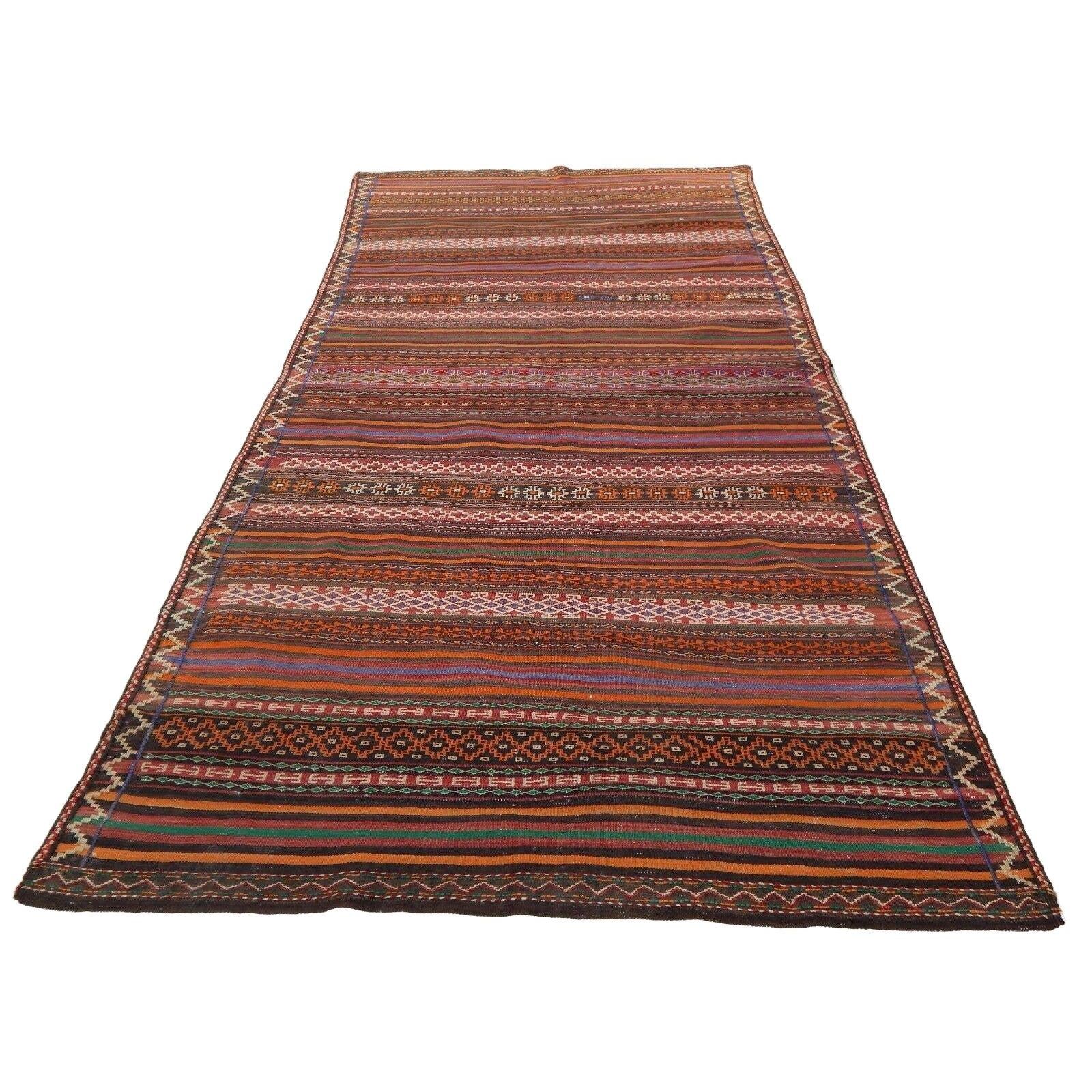 Vintage Turkish Kilim Rug 4'3'' x 9'8''