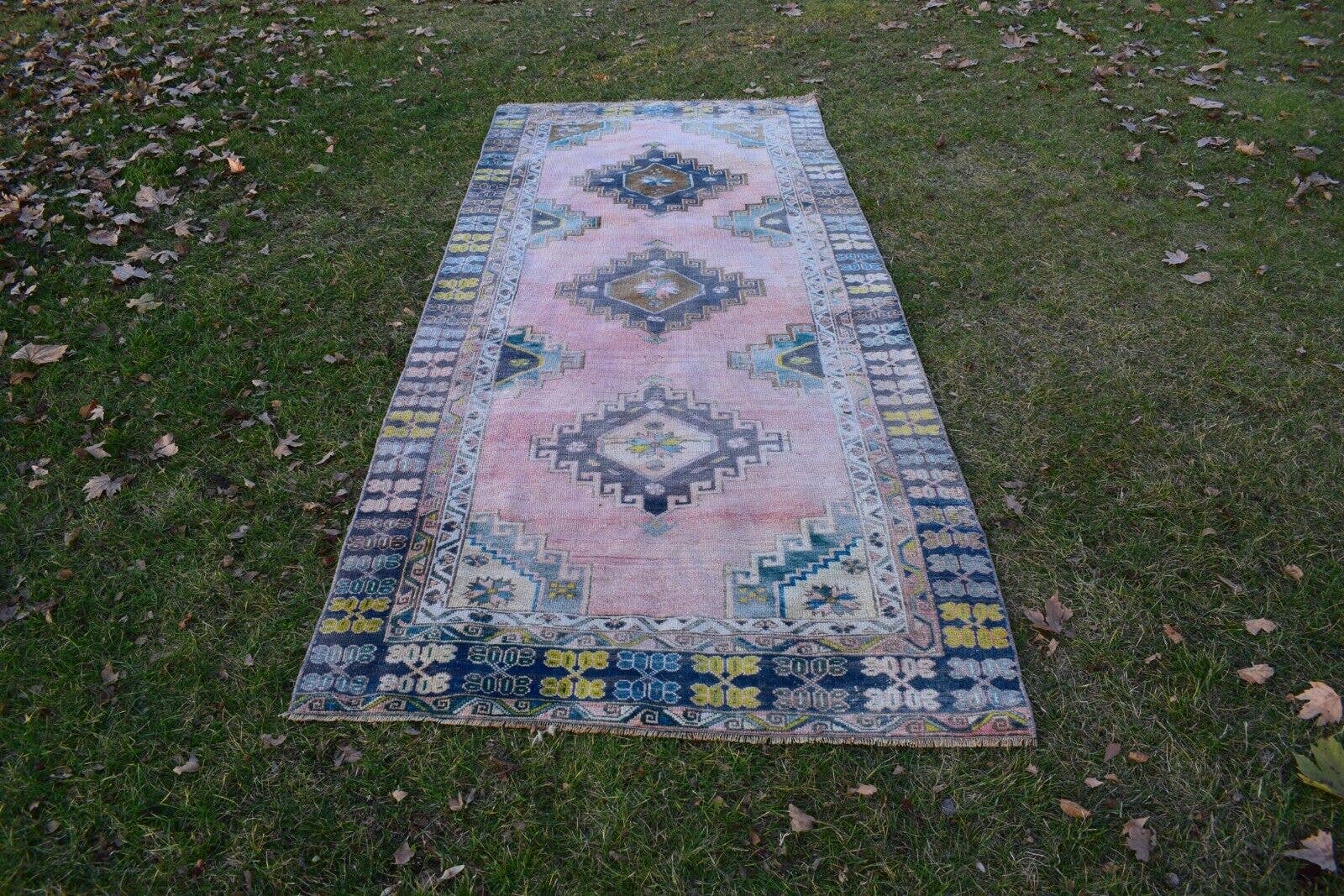 Vintage Caucasian Runner Rug 4'5'' x 10'10''