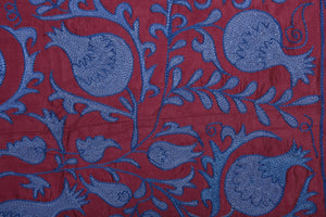 Silk Suzani Wall Hanging & Bedspread 3'1'' x 6'3''