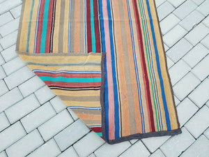 Vintage Turkish Kilim Runner 3'5'' x 8'8''