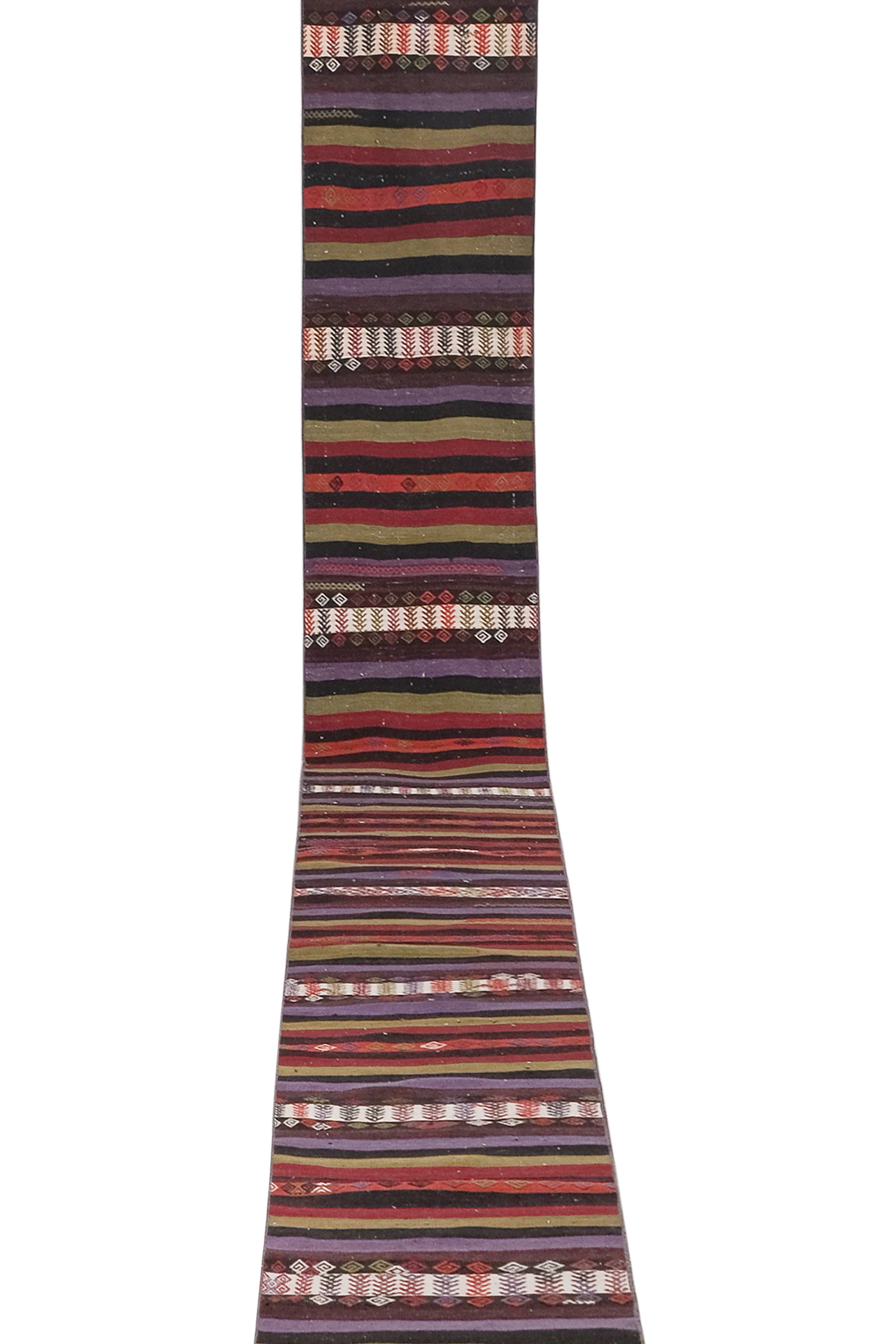 Vintage Kilim Runner 2' x 25'4''