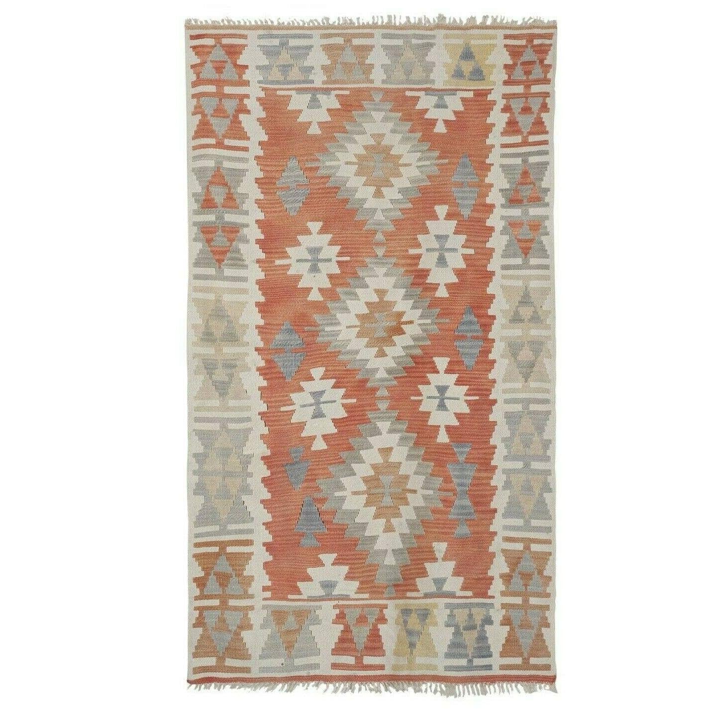 Vintage Turkish Kilim Rug 3'5'' x 5'7''