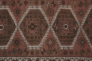 Vintage Kurdish Runner Rug 4'4'' x 8'7''