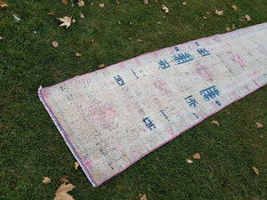 Vintage Oushak Runner 2'4'' x 15'1''