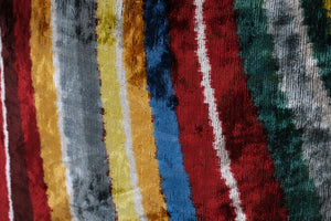 Silk Ikat Velvet Pillow Cover | 22'' x 23''