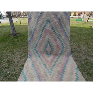 Vintage Turkish Kilim Runner 4'9'' x 11'1''