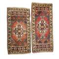 Vintage Turkish Yastik Rugs Set of 2 | 19'' x 37''