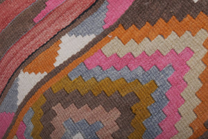 Vintage Turkish Kilim Runner 2'4'' x 23'