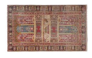 Vintage Turkish Rug 3'9'' x 6'