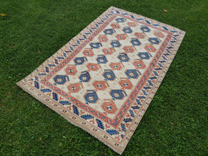 Vintage Turkish Rug 3'7'' x 5'10''