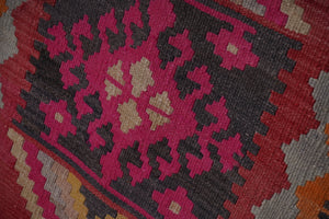 Vintage Turkish Kilim Runner 2'8'' x 16'7''