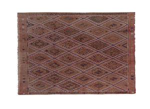 Vintage Turkish Kilim Rug 5'5'' x 7'8''