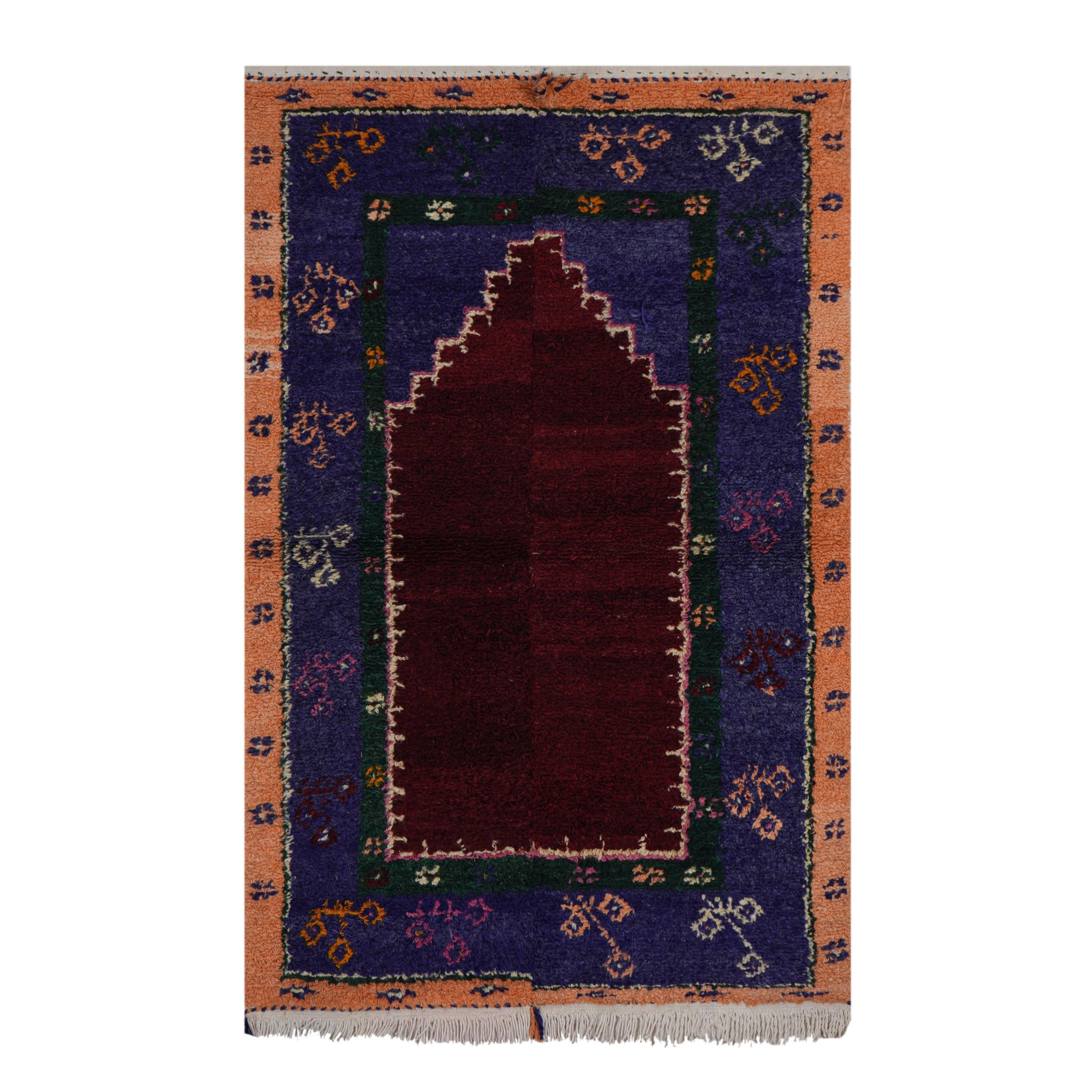 Vintage Turkish Shaggy Tulu Rug 40'' x 57''
