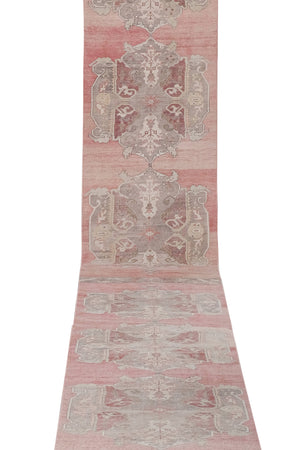 Vintage Oushak Runner 3'3'' x 23'7''