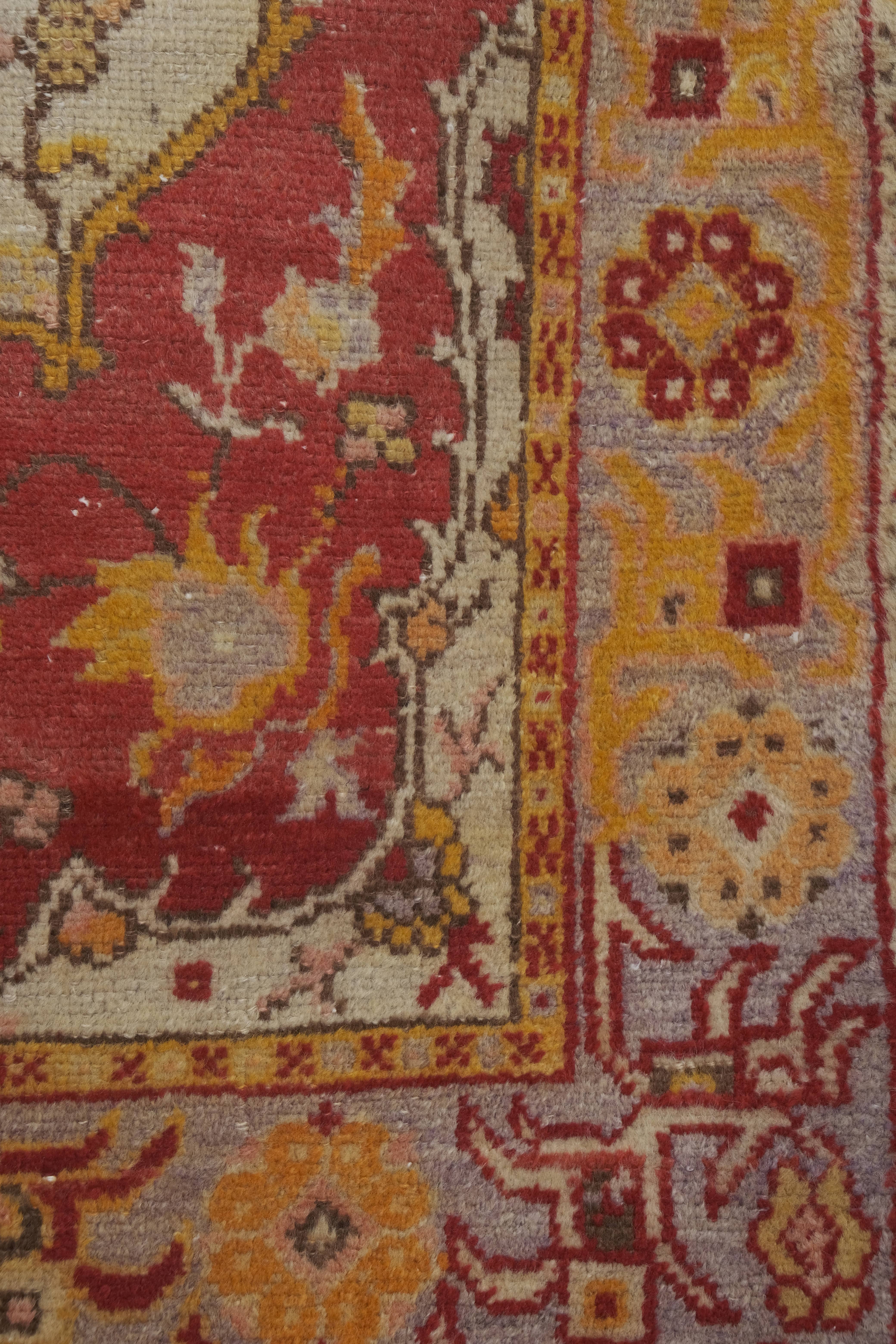 Vintage Oushak Rug 3'5'' x 7'4''