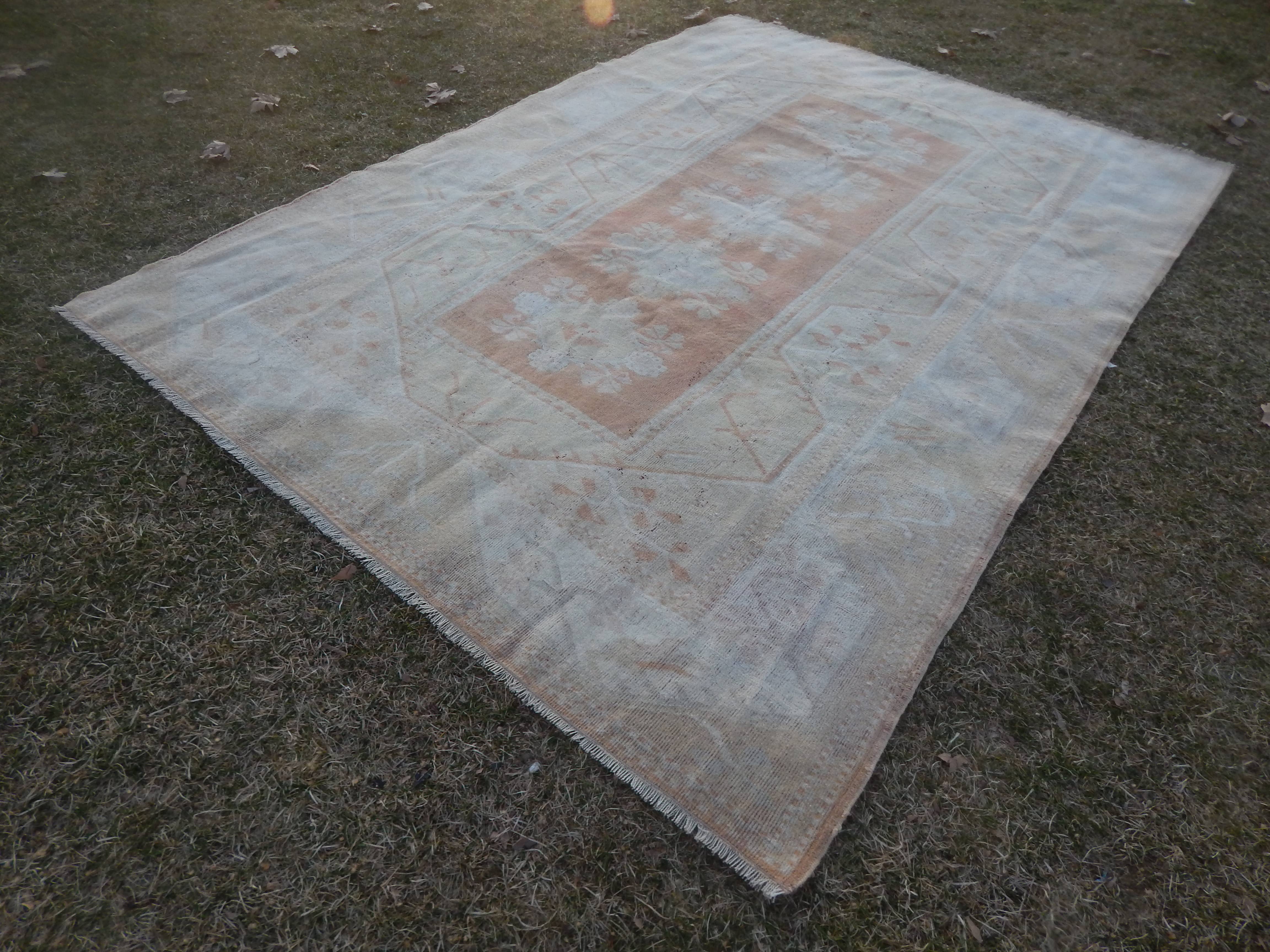 Vintage Turkish Rug 6'8'' x 9'5''