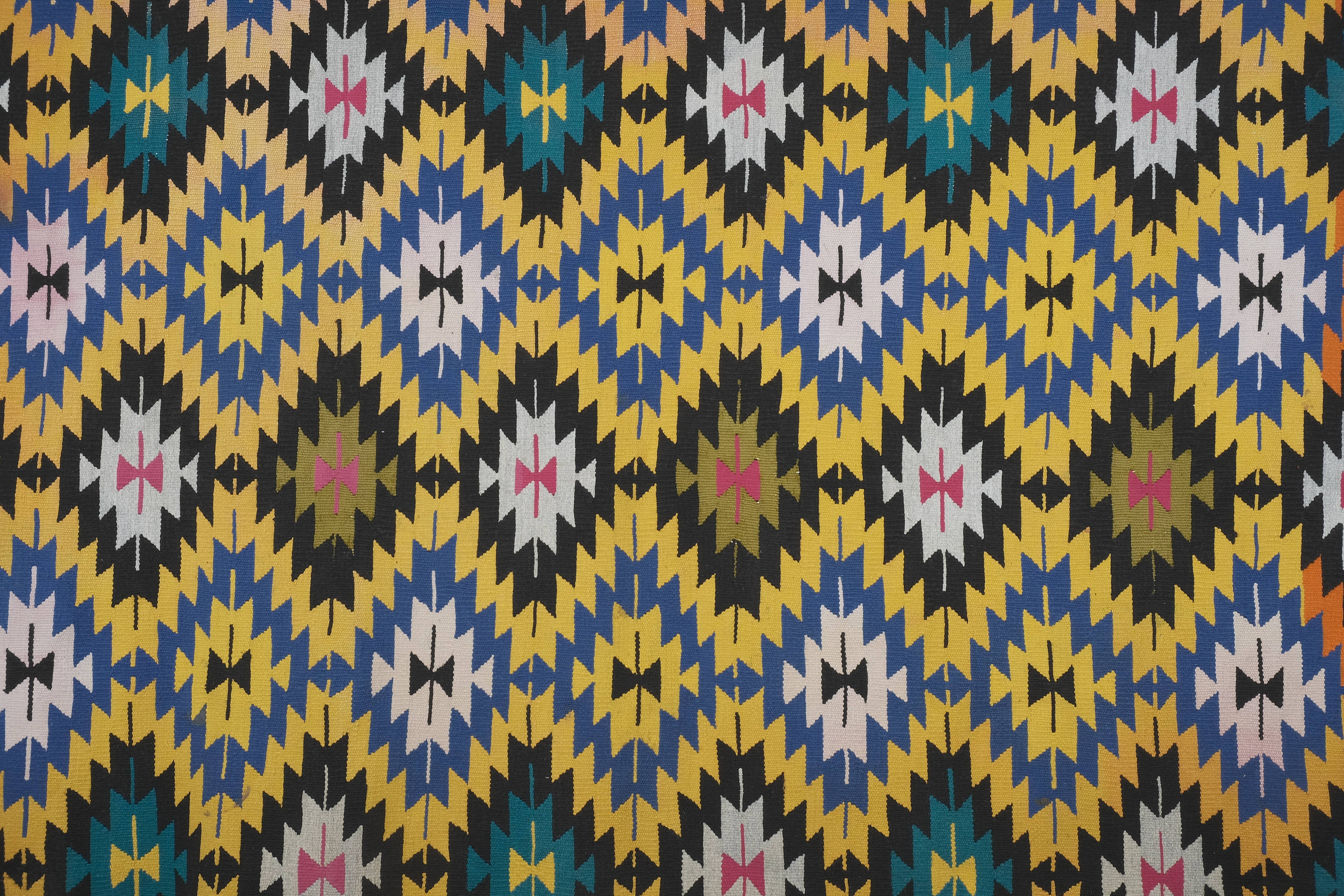 Vintage Turkish Kilim Rug 6'6'' x 9'3''