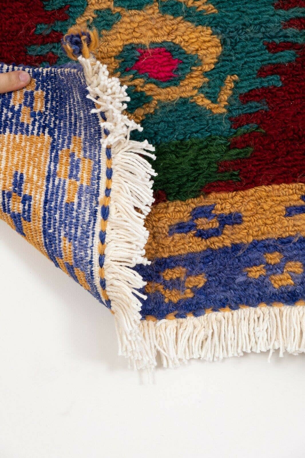 Vintage Turkish Shaggy Tulu Rug 43'' x 52''