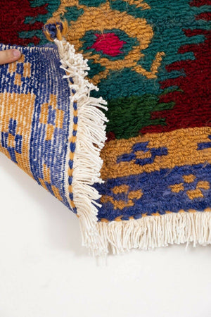 Vintage Turkish Shaggy Tulu Rug 43'' x 52''