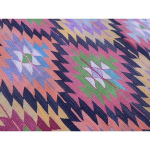 Vintage Turkish Kilim Rug 5'5'' x 9'7''