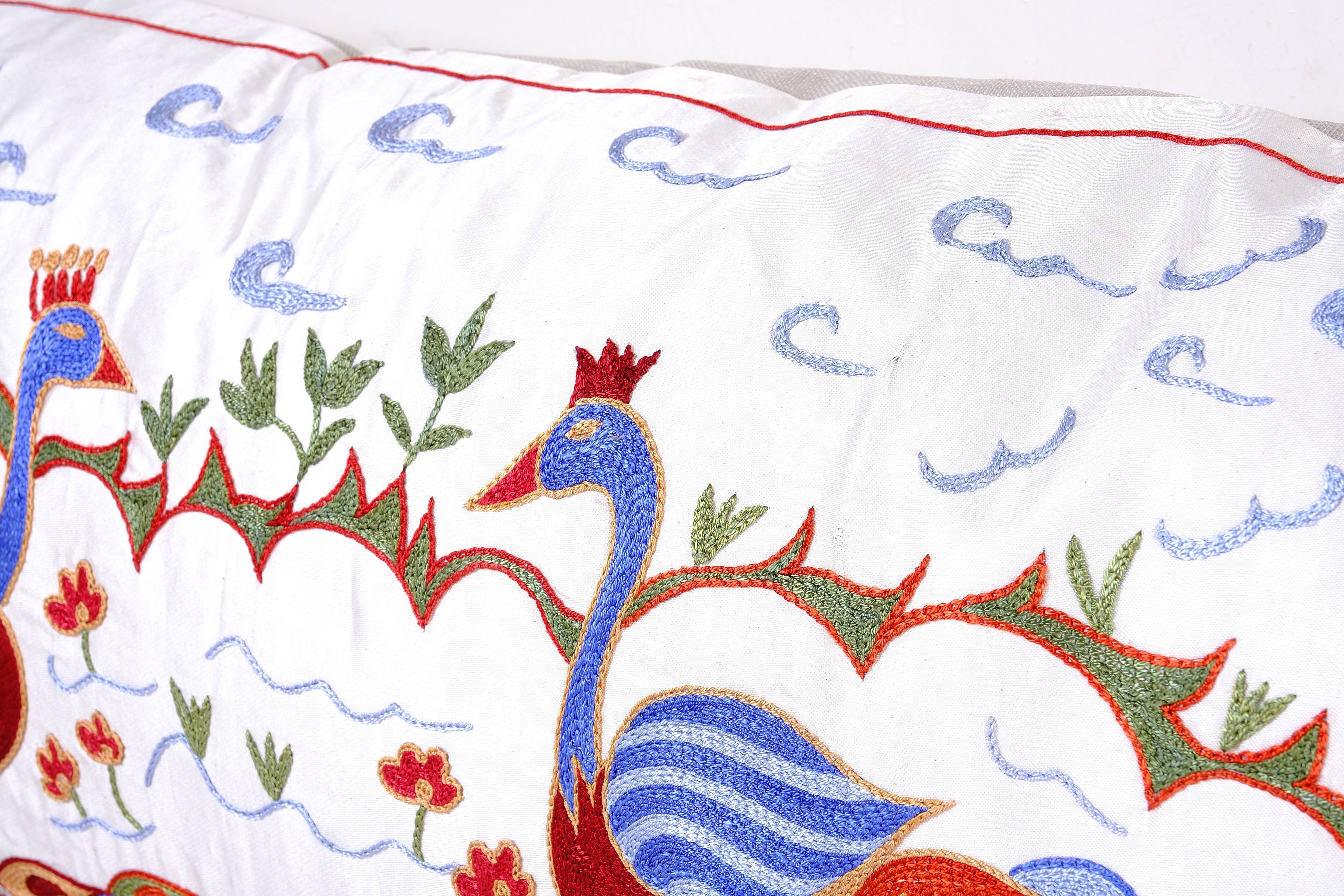 Horse Suzani Bedding Pillow Cover | 1'8'' x 6'5''