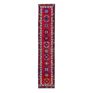 Vintage Herki Runner Rug 2'6'' x 12'4''