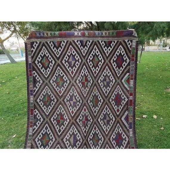 Vintage Turkish Kilim Rug 5'3'' x 8'6''