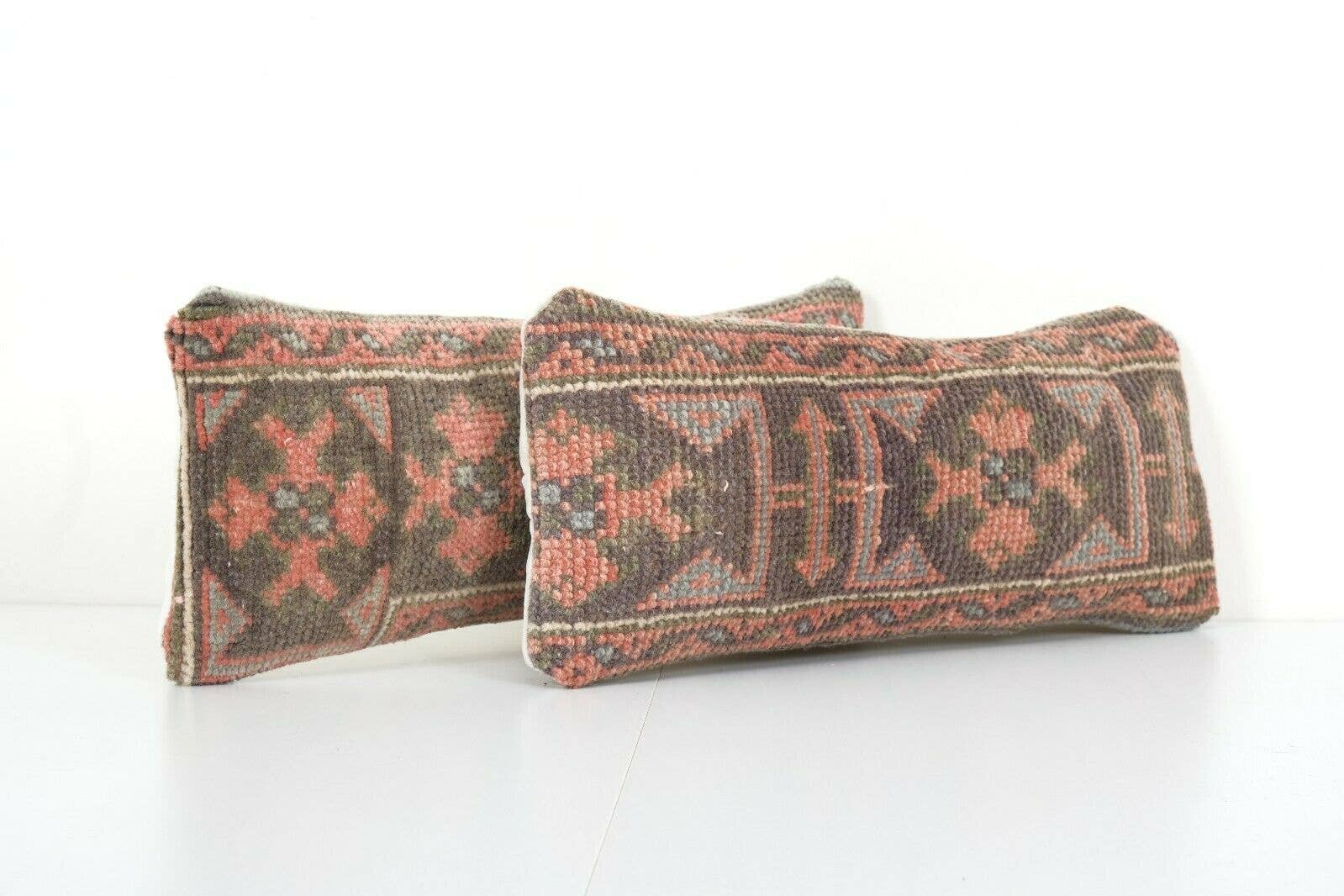 Rug Pillow Cover Set of 2 | 8'' x 20''