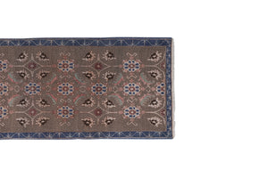 Vintage Turkish Karapinar Rug 2'6'' x 7'5''