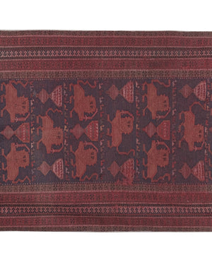 Vintage Turkish Soumac Rug 3'10'' x 6'2''