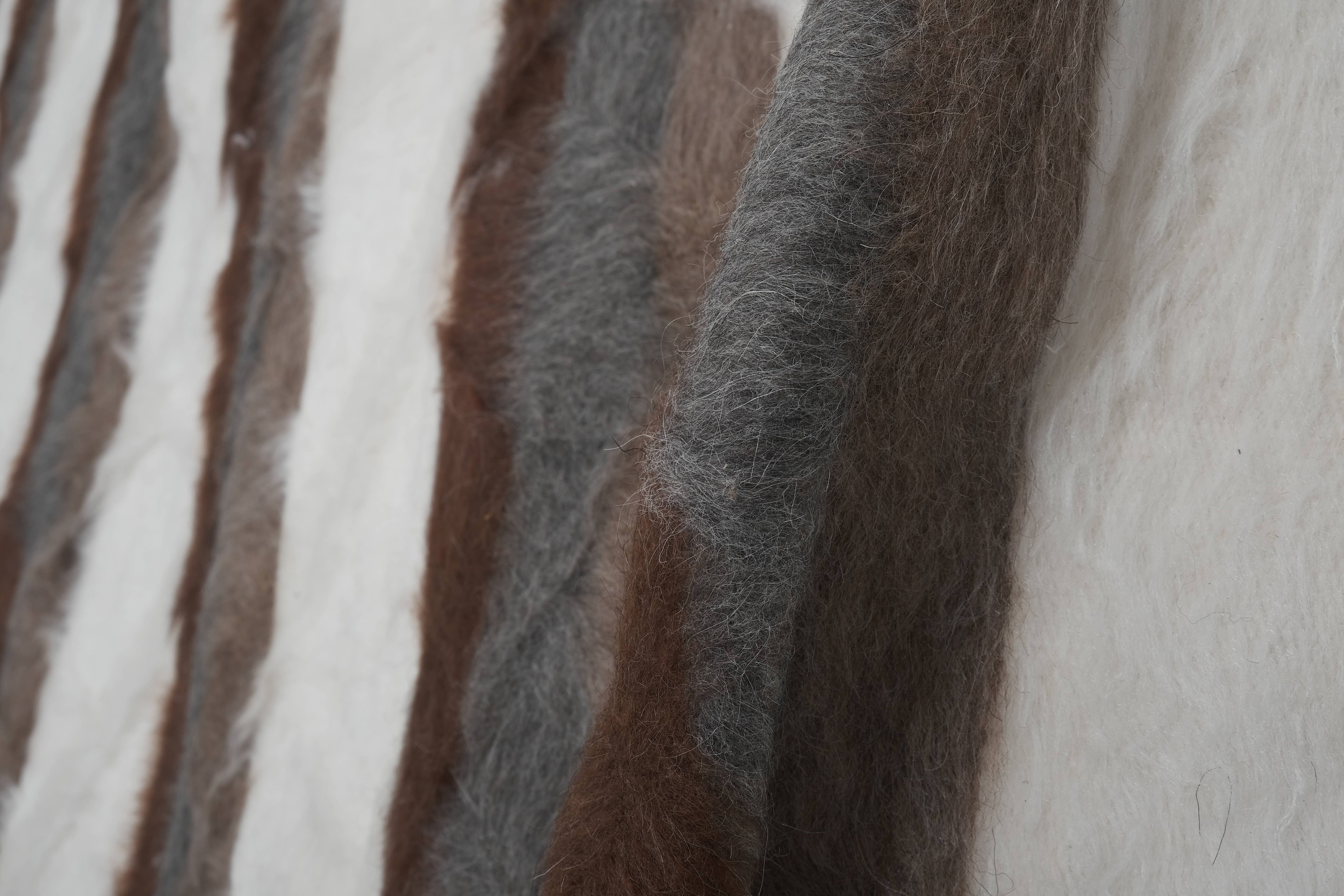 Handwoven Siirt Wool Blanket 5'3'' x 6'11''