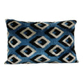 Silk Ikat Velvet Pillow Cover | 16'' x 24''