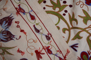 Peacock Suzani Wall Hanging & Bedspread | 3'6'' x 6'