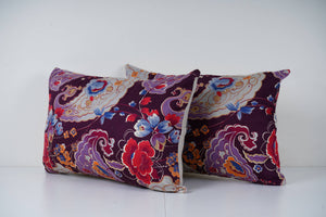 Uzbek Roller Printed Pillow Cover Set of 2 | 15'' x 22''