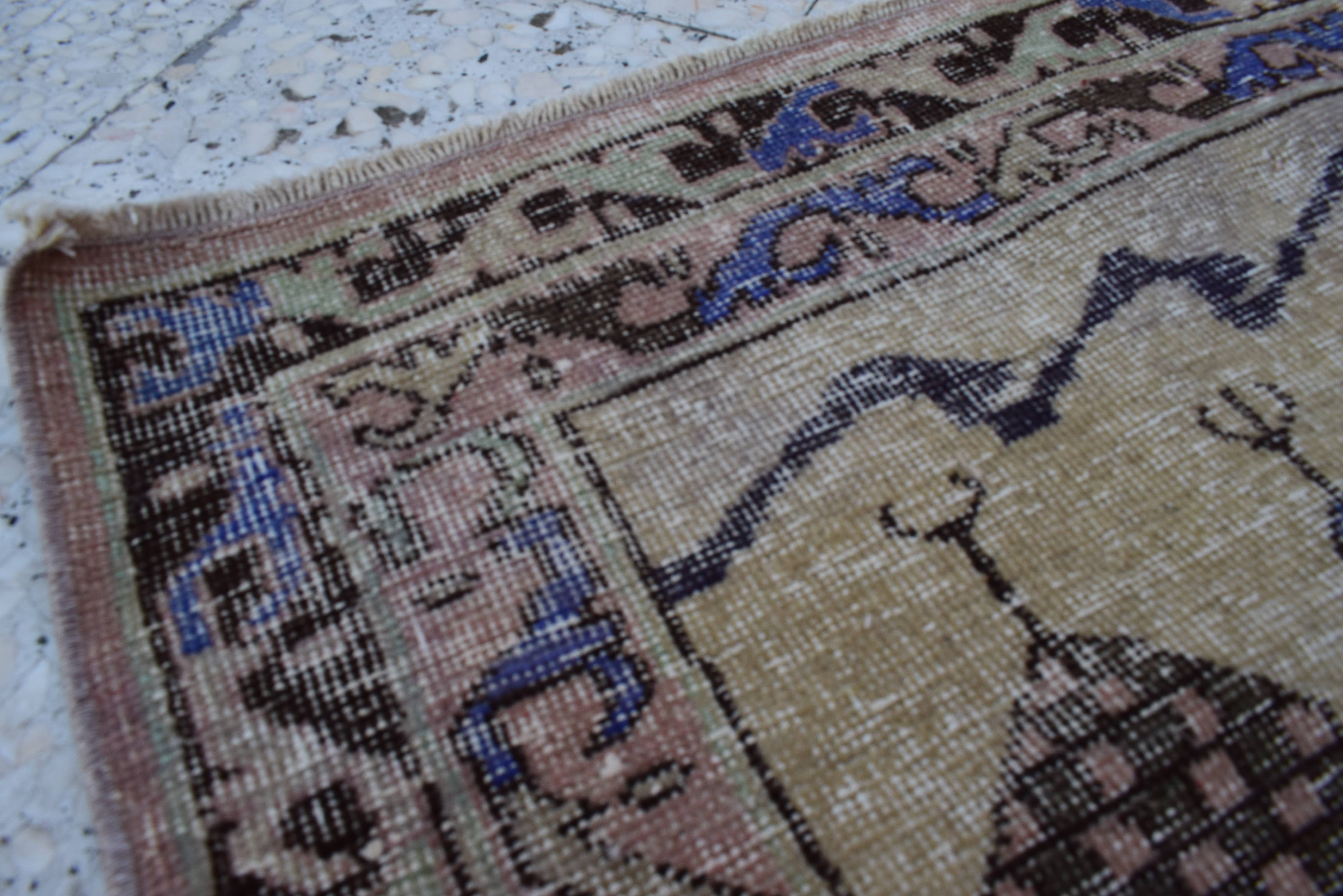 Vintage Turkish Rug 42'' x 59''